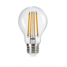 LED spuldze 8W 2700K 1055lm E27 A60 stikla caurspīdīga 