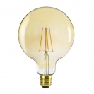 LED spuldze 7W 2500K 725lm E27 G125 stikla caurspīdīga